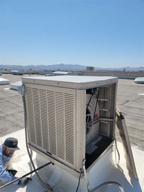 Rooftop Evaporative Cooler Repair: Broken Fitting Replacement and Leak ...