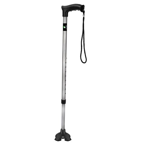 Dr. TORSO Sturdy Walking Stick with Self Standing Base and Adjustible ...