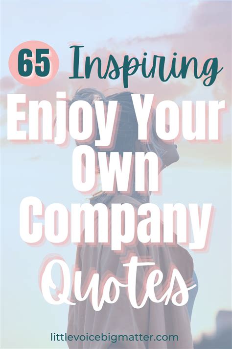 enjoy ur own company quotes