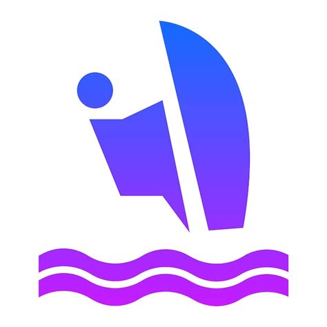 Ícone de kitesurf | Vetor Premium
