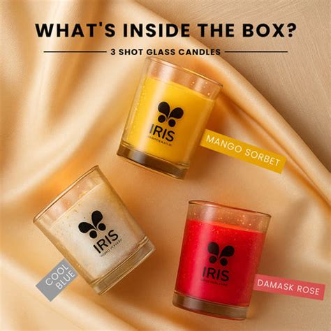 IRIS Fragranced Shot Glass Candle - Trio – Cycle.in