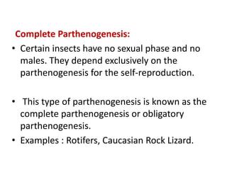 Image result for Parthenogenesis Examples