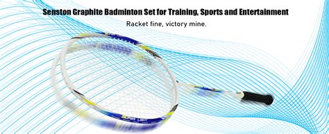 Buy Senston Two Pieces Graphite Shaft Badminton Racquet,Badminton ...