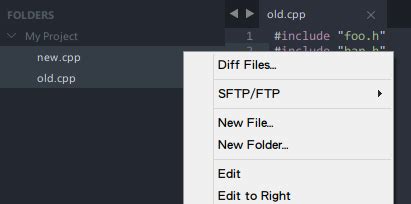 Sublime File Compare 的图像结果