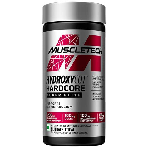 MuscleTech, Hydroxycut Hardcore, Super Elite, Supports Fat Metabolism ...