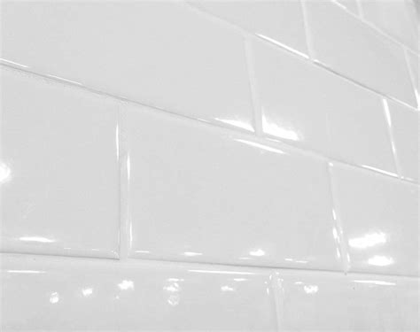 Buy 3x6 Snow White Glossy finish Ceramic Subway Tile Shower Walls ...