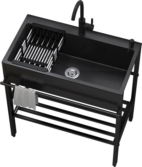 TRINITY THAPBK-0323 Stainless Steel Freestanding Single Bowl Utility ...