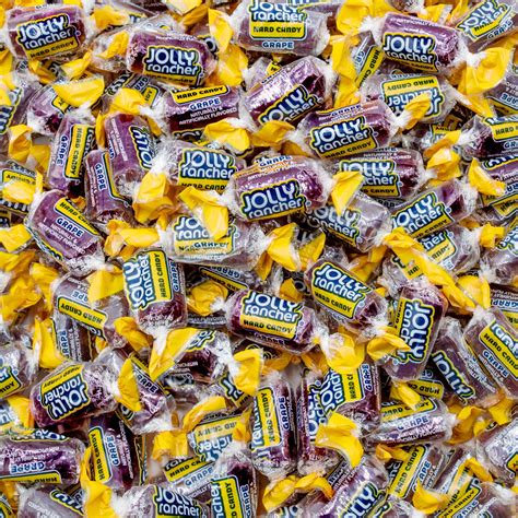 JOLLY RANCHERS Hard Candy 1 lb – Bulk Bag, Grape, Fruit Flavored ...