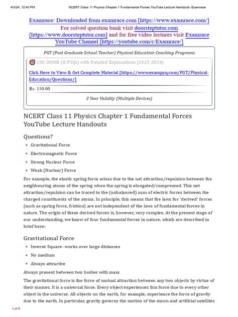 Image result for Class 11 Physics Chapter 1 Notes