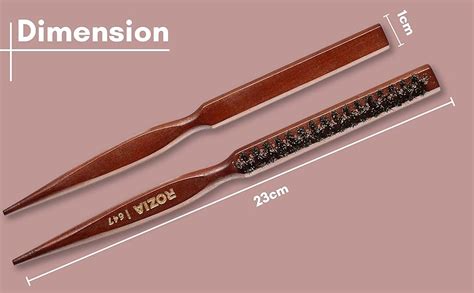 Buy Rozia Pro Teasing Brush & Comb In One, 3 Row Teasing Hair Brush ...
