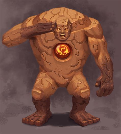 Clay Golem by hamosart on DeviantArt