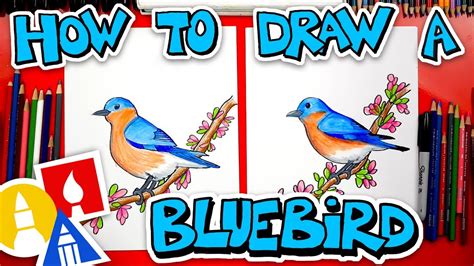 Flying Blue Bird Drawing