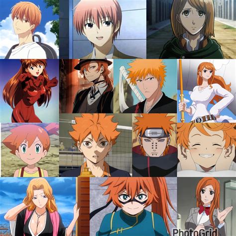 Orange Haired Anime Characters