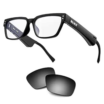 Buy ROKiT Smart Glasses,Blue Light&Polarized Lenses,Open Ear Bluetooth ...