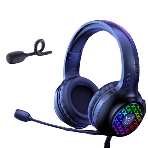 ONIKUMA X7 Pro Over-Ear Gaming Headset with Deep Bass and RGB LED - Bl ...