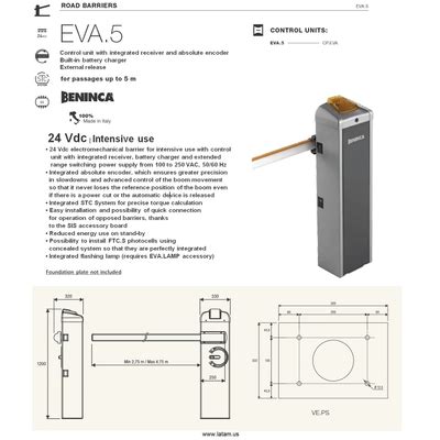 Beninca 24 VDC Electromechanical Parking / Gate / India | Ubuy