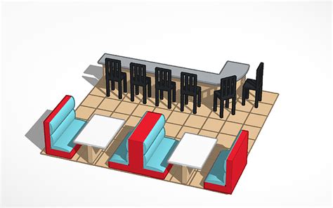 3D design RESTAURANT - Tinkercad