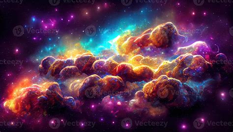 Nebula and galaxies, science fiction wallpaper. Beauty of deep space ...