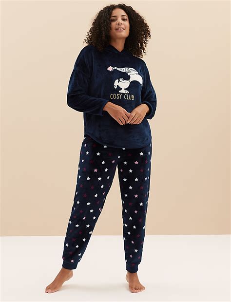 Buy Fleece Snoopy™ Pyjama Set at Marks & Spencer