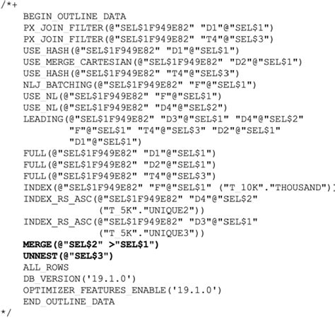SQL Hints 的图像结果