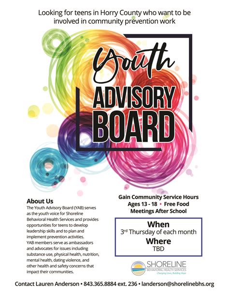 Youth Advisory Board - Shoreline Behavioral Health Services - Conway, SC