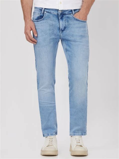 Buy Mid Blue Super Slim Fit Originals Stretch Jeans Online at Muftijeans