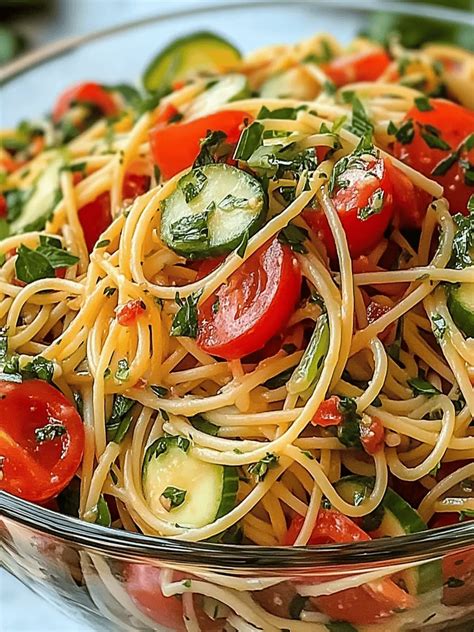 Deliciously Easy Spaghetti Pasta Salad for Every Gathering