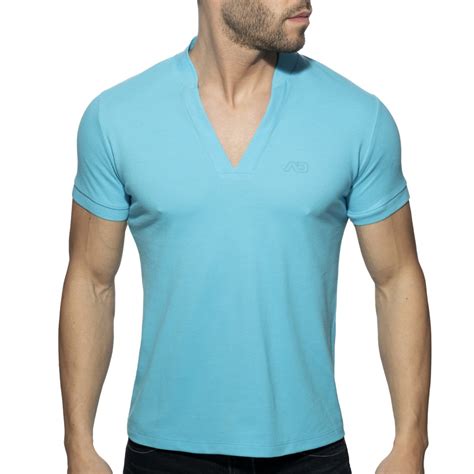 AD V-NECK POLO SHIRT