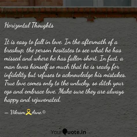 Horizontal Thoughts It i... | Quotes & Writings by Vikram | YourQuote