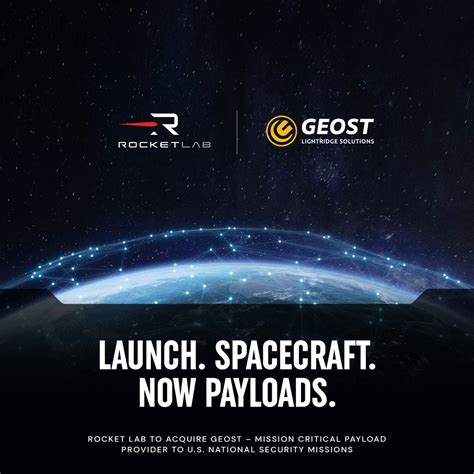 Rocket Lab to Acquire Geost for $275M Plus $50M Earnout, Entering DoD ...