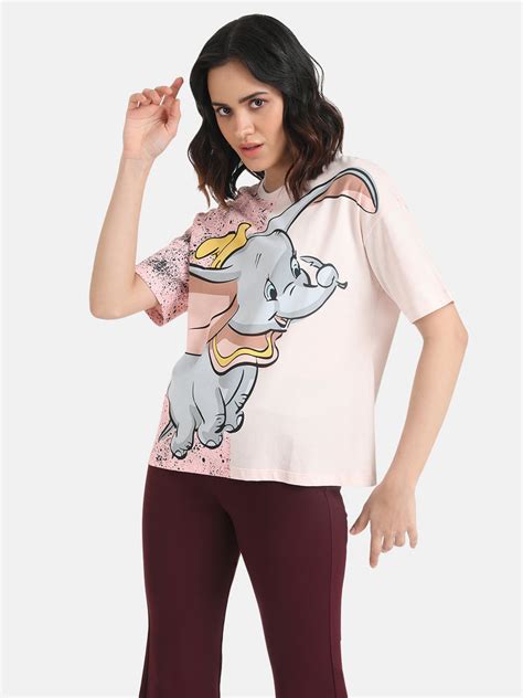 Dumbo Disney Half And Half Printed T-Shirt – KAZO
