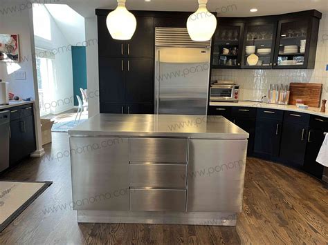 Kitchen island Ponoma® | Stainless Steel island – Ponoma®: Stainless ...