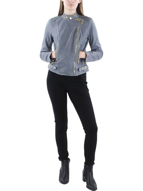 Buy Ralph Lauren Lambskin Leather Motorcycle Jacket - Blue At 61% Off ...