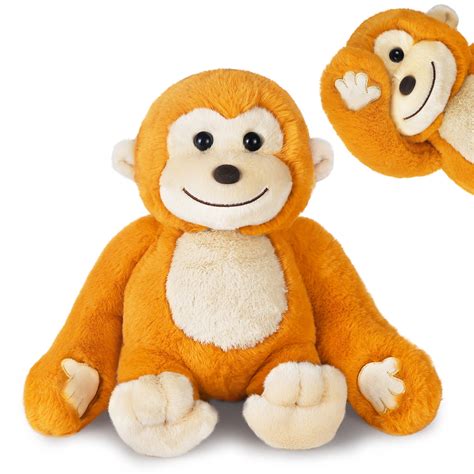 Baby Monkey Stuffed Animals, Infant Soft Hide and Seek Plush Toy, East ...