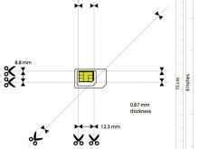 Image result for Sim Card Cut Template