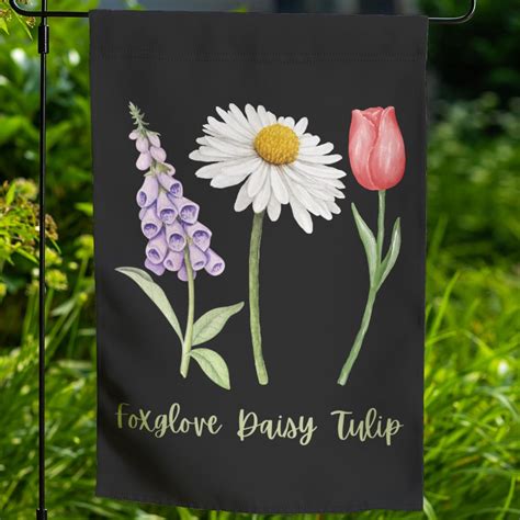 Foxglove Daisy Tulip Garden Flag Subtle FDT Flag, Funny Anti Trump Yard ...