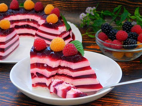 Gelatine dessert recipe with photo