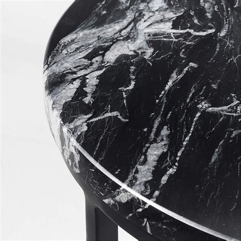 Irwin Black Marble Side Table by Paul McCobb + Reviews | CB2