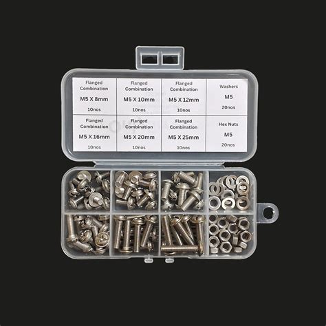 M5 Flanged Combination Head SS304 assorted box – OnlyScrews