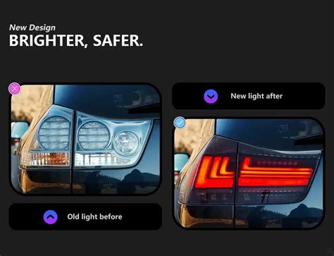 Car Styling for Lexus RX RX300 RX350 RX400 Tail Lights 2004-2008 LED ...