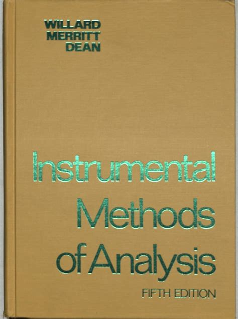 Buy Instrumental Methods of Analysis Book Online at Low Prices in India ...