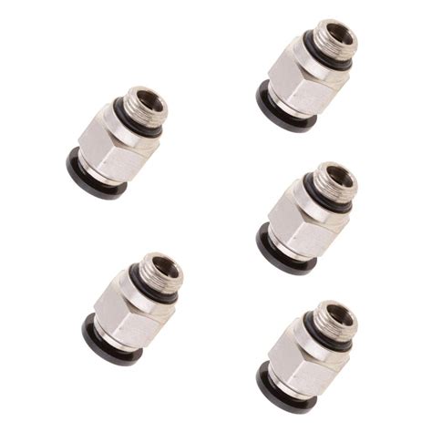 GAH 5Pcs Air Water Hose Tube Straight Push In Pneumatic Fittings Dpc-G ...