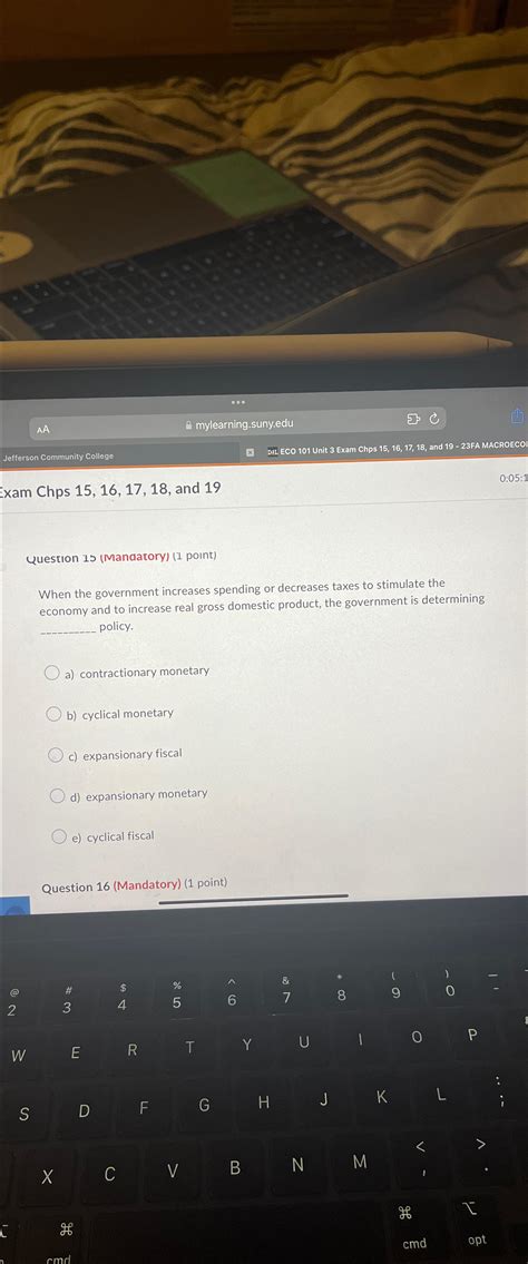 Solved AAmylearning.suny.eduJefferson Community CollegeExam | Chegg.com
