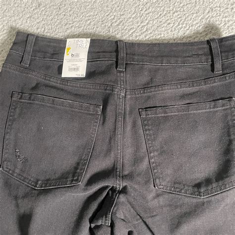 Time And True Jeans Womens 12 Pants Black Hi Rise Bootcut Distressed ...