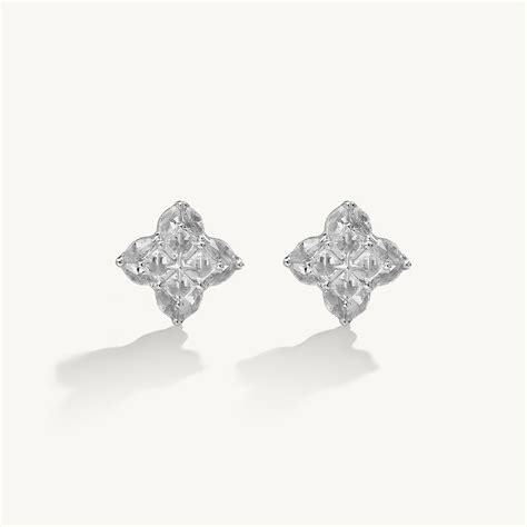 Radiant Floral Spark 925 Sterling Silver Earrings – PALMONAS