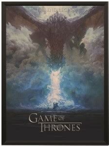 Game of Thrones Dragon End Begins Wall Poster With Frame A3 Size ...