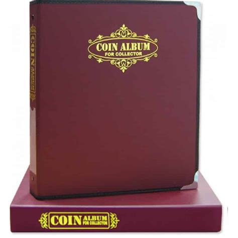 Coin Album With Binder- Red Colour – Chuyu Culture Taiwan Made ...