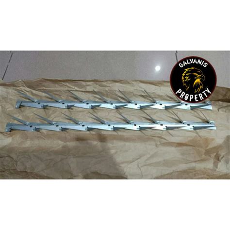 Jual pagar tembok galvanis/pagar ranjau tembok pengganti beling anti ...