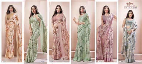 Shifu Vol 8 Vallabhi Prints Georgette Sarees Wholesale Price – Kavya ...