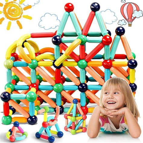 Sky Tech® Big Size Magnetic Sticks Building Blocks for Kids Toys for ...